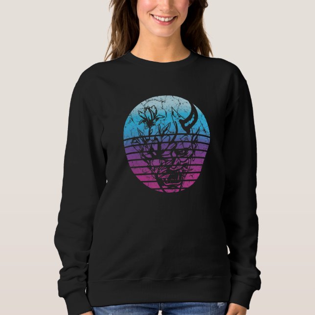 Camiseta Demônio Japonês Face Mask Devil Oni Vaporwave Aest (Frente)