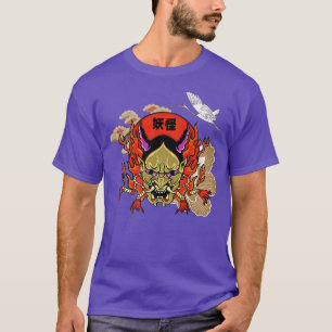 Camiseta Demônio tradicional japonês Yokai Mask Premium