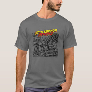 Camiseta Demônios de Sumário de vamos - Halloween Engraç