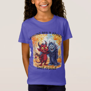Camiseta "Demônios são os melhores amigos do Ghoul"