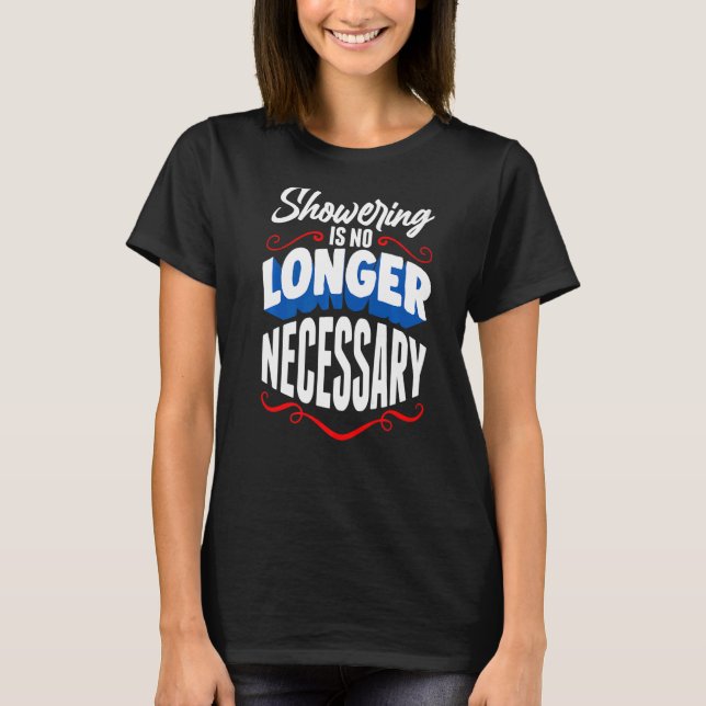 Camiseta Demonstração de Piadas de Higiene Pessoal (Frente)