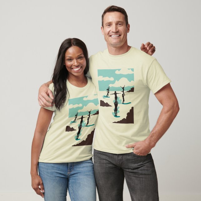 Camiseta Demonstração de surfar em Tandem (Unissex)