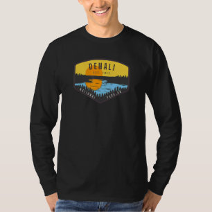 Camiseta Denali Alaska Park Sunset Trees