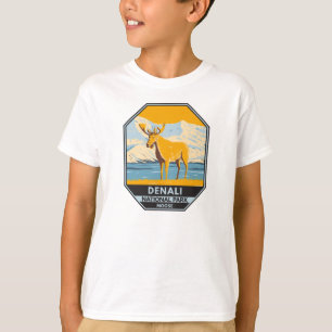 Camiseta Denali National Park Alaska Moose Vintage