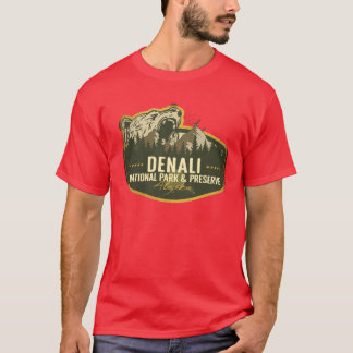 Camiseta Denali National Park And Preserve Alaska Retro Bad
