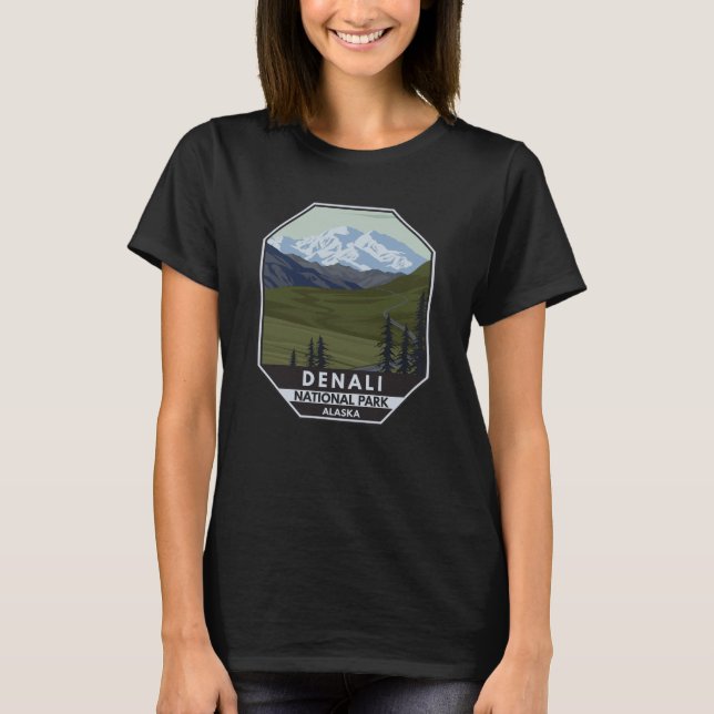 Camiseta Denali National Park Road até Denali (Frente)