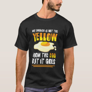 Camiseta Denglisch engraçado. Meu inglês não é o amarelo vi