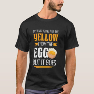 Camiseta Denglisch engraçado. Meu inglês não é o amarelo vi