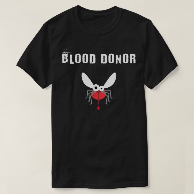 Camiseta Dengue Mosquito Morde A Doação De Sangue E Salva A (Frente do Design)