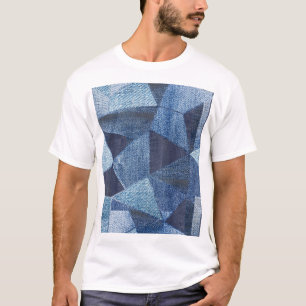 Camiseta Denim Urban: Patchwork Disparada.