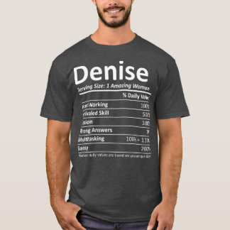 Camiseta DENISE Nutrition Personalised Name Gift