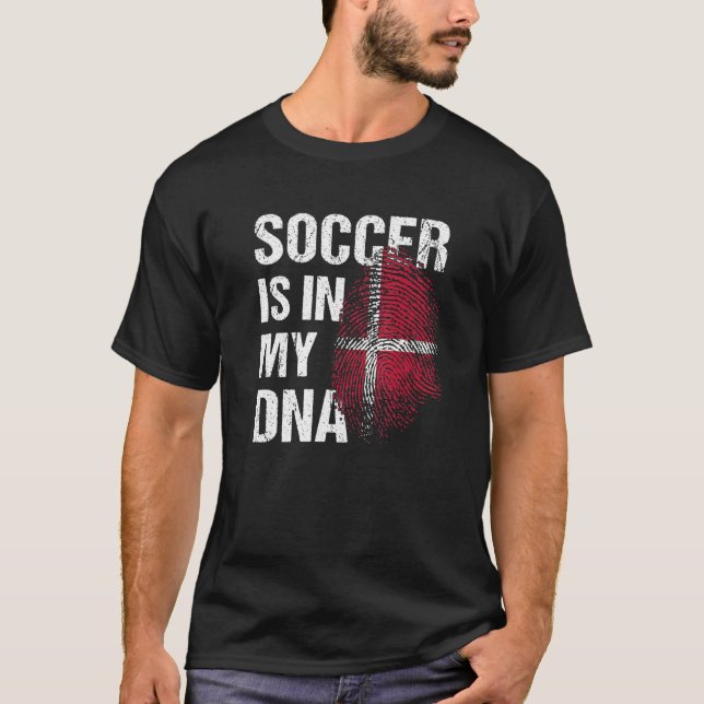 Camiseta Denmark Soccer Danisch Football Dansk Futbol 1 (Frente)