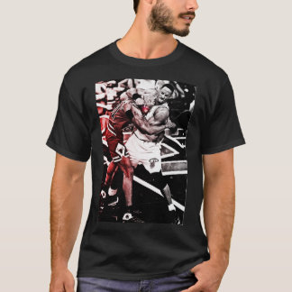 Camiseta Dennis rodman aqueceu momentos NBA essenciais T