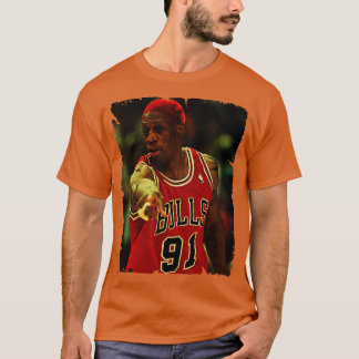 Camiseta Dennis Rodman Vintage Design De Basquete 4