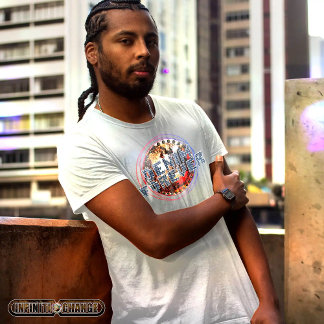 Camiseta DENOMINAR PARA SEMPRE | efeito de texto em malha |