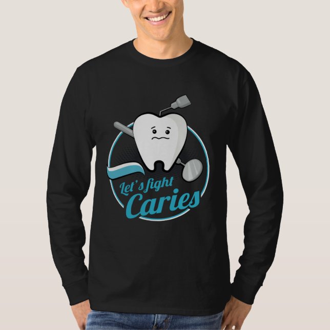 Camiseta Dental Assistant Caries Dentist Dentistry Student  (Frente)