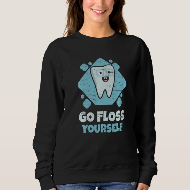Camiseta Dental Assistant Student Hygienist Go Floss Yourse (Frente)