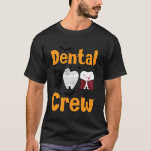 Camiseta Dental Boo Crew Halloween Engraçado Dentista Assis