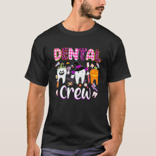 Camiseta Dental Boo Crew Halloween Engraçado Dentista Assis