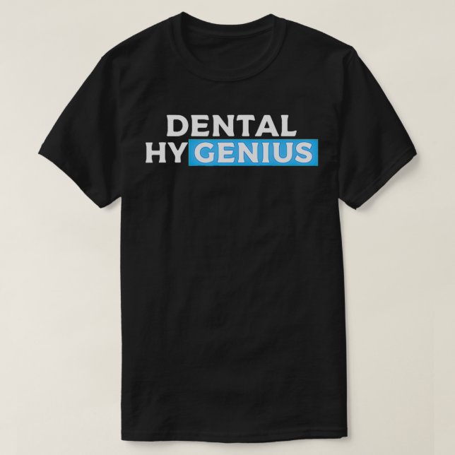 Camiseta Dental Hygenius Hygiene Gift Para Dentist Dental H (Frente do Design)