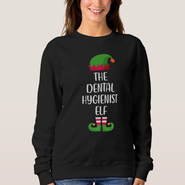 Camiseta Dental Hygienist Elf Family Matching Group Christm (Frente)