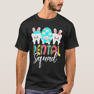 Camiseta Dental Squad Bunnies Dentes Dia do Felz pascoa