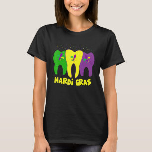 Camiseta Dental Squad Margi Gras Dental Hygienist & Dental