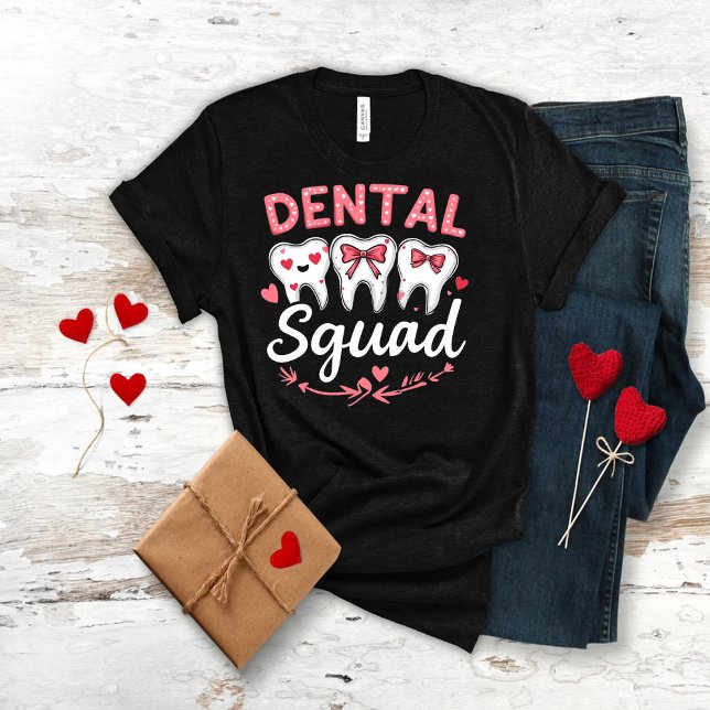 Camiseta Dental Squad , Valentine's Day Teeth Graphic tee (Criador carregado)