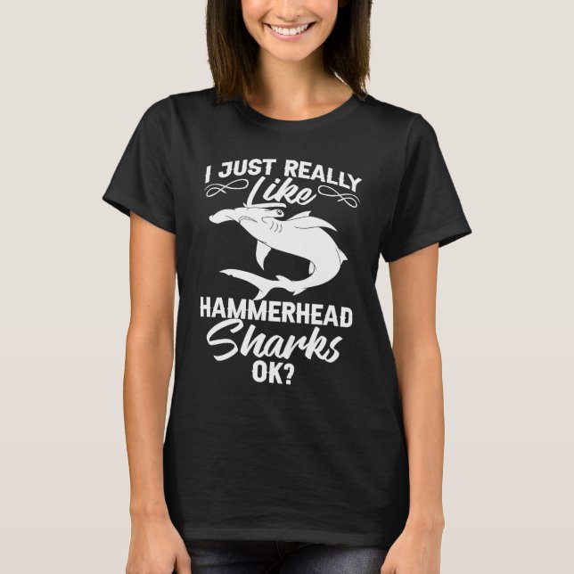 Camiseta Dente da Cabeça de Tubarão-martelo (Frente)