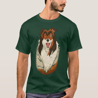 Camiseta Dente de cachorro-amante de cachorro-do-peito pres