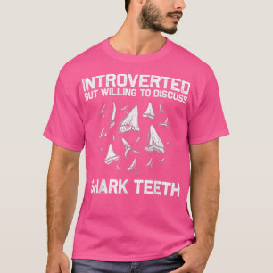 Camiseta Dente De Tubarão Engraçado Para Homens Dentes De T