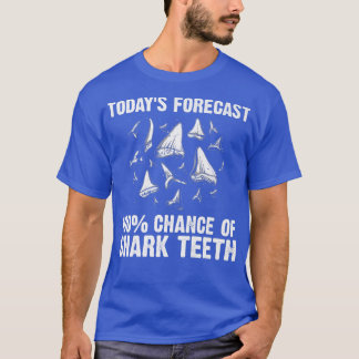 Camiseta Dente De Tubarão Engraçado Para Homens Dentes De T