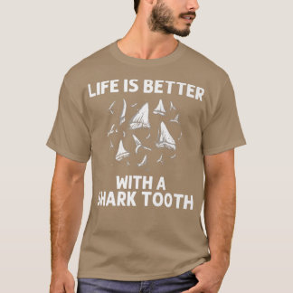 Camiseta Dente De Tubarão Engraçado Para Homens Dentes De T