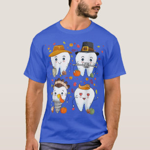 Camiseta Dente Dentista Dental Pumpkin Turquia Ação de Graç