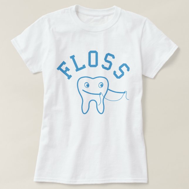 Camiseta Dente do fio de corte (Frente do Design)