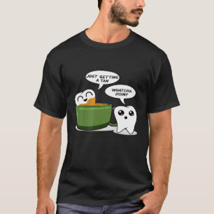Camiseta Dentes Café Marrom - Dentista Engraçado Assistente