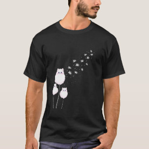 Camiseta Dentes de Leão Gato Fofo - Amante de Gatos Dono de