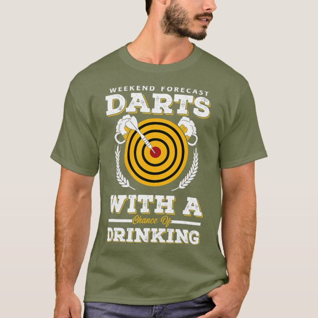 Camiseta Dentes de Previsão de Fim de Semana com chance de  (Frente)