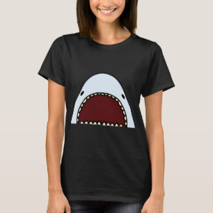 Camiseta dentes de tubarão peixe mar