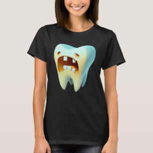 Camiseta Dentes Dentes - Imagem De Gráfico Dental Para Sere