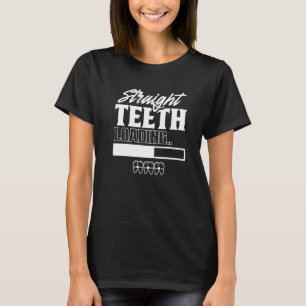 Camiseta Dentes do hetero Carregando Smiley Coloca Ortodont