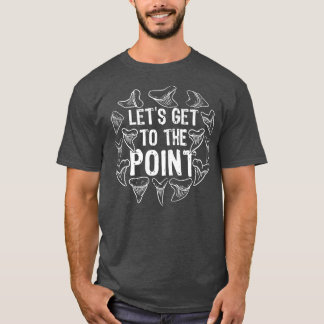 Camiseta Dentes Fósseis De Tubarão Que Recolhem Paleão Fóss