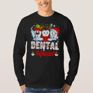 Camiseta Dentes Papais noeis Reindeer Natal Dentis Dentário