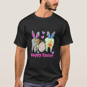 Camiseta Dentismo Dentário da Esquadra dentária Leopard
