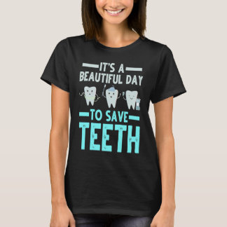 Camiseta Dentist Save Teeth Dental Hygienist Dentistry Appa