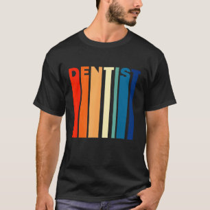 Camiseta Dentist Vintage Colors Stripes 60s 70s 80s C