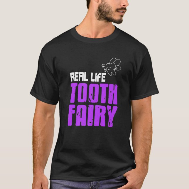 Camiseta Dentista Adorável Da Fada Dente Real Presente (Frente)