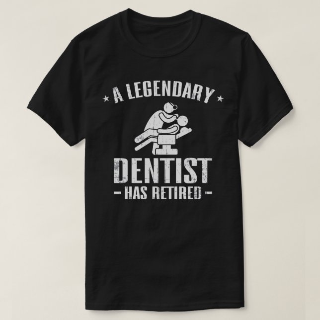 Camiseta Dentista aposentado (Frente do Design)