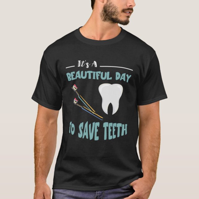 Camiseta Dentista Belo Dia Higienista Dental Odontologia (Frente)