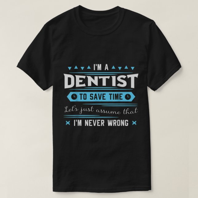Camiseta Dentista cirurgião dentário Odontologia oral Médic (Frente do Design)